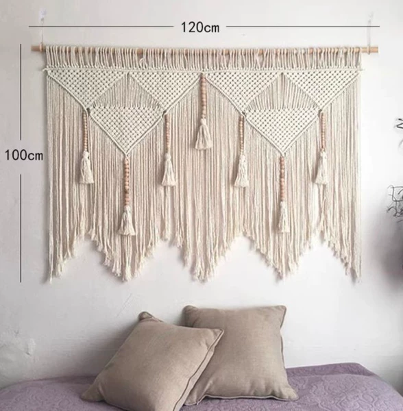 Wooden bead tapestry 120*100