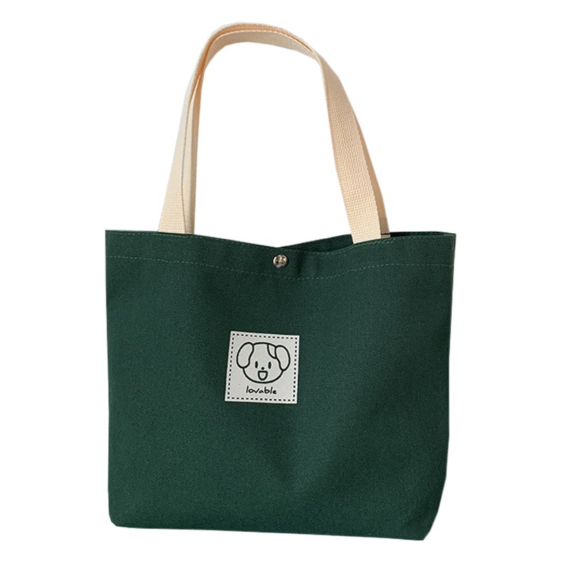 Bolsa de lona de dibujos animados lindo japonés ins tutorial bolsa de almuerzo bolso de tamaño pequeño bolso de mujer regalo de mano comercio exterior al por mayor