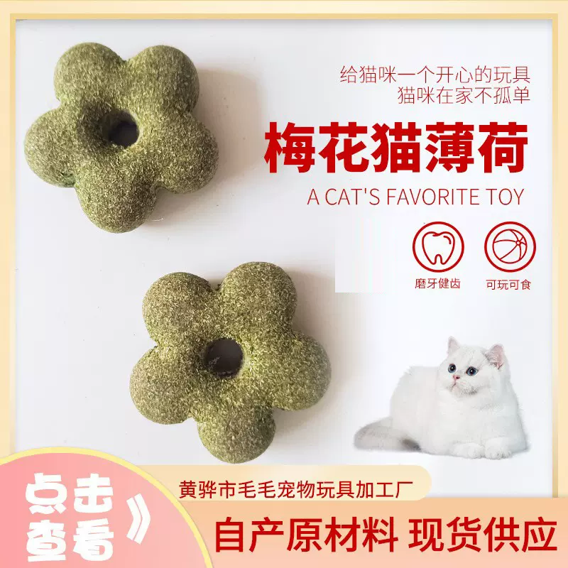 猫薄荷梅花形状猫咪零食玩具20g梅花猫薄荷网红猫咪猫草零食