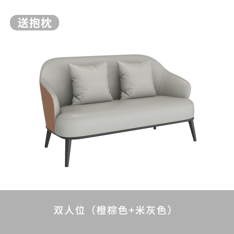 Mesa y silla de recepción Oficina de ventas Balcón de hotel de lujo simple Salón de belleza ocio Sofá para una sola reunión image 25