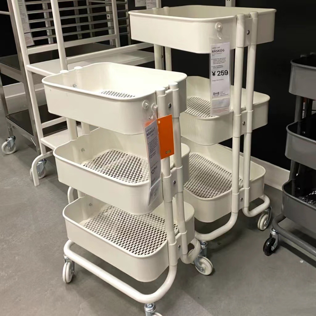 Cocina doméstica dormitorio plegable snack carrito estante de belleza productos para bebés al por mayor