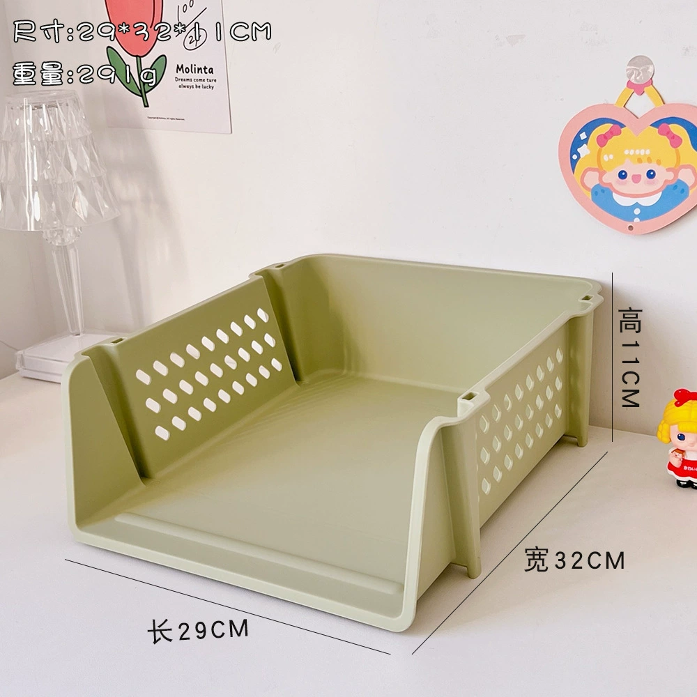Folding cosmetic storage box, face mask, capacious table storage basket, internet celebrity