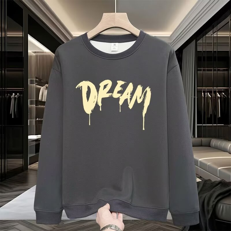 Felpa uomo con cappuccio pullover a maniche lunghe taglio ampio_voghion.com