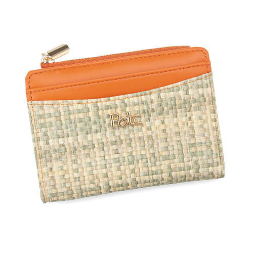 New cross-border best-selling women's wallet short-length colorful woven pattern multi-card slot card holder two-fold wallet basic wallet