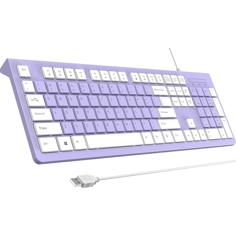 工場在庫あり 有線キーボード 静音 防滴 軽量 コンピュータ ノートブック オフィス専用キーボード 在庫あり|undefined