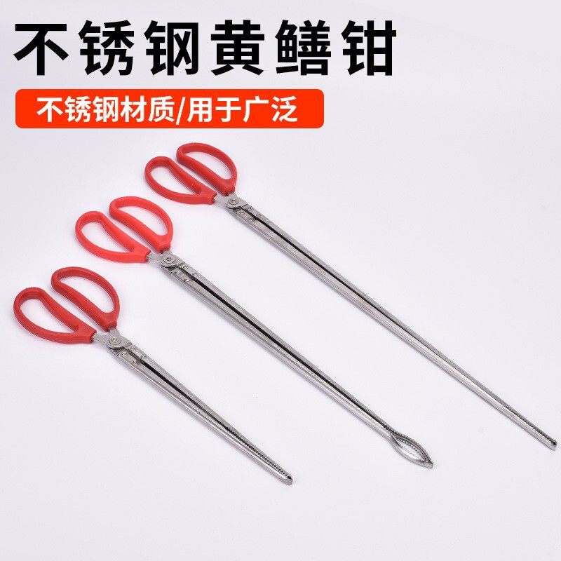 Wholesale Eel Clamps for Catching Shrimp and Preventing Fish Escape, Stainless Steel Eel Clamps, Essential Anti-Slip Slanted Mouth Clamps Wholesale Eel Clamps for Catching Shrimp and Preventing Fish Escape, Stainless Steel Eel Clamps, Essential Anti-Slip Slanted Mouth Clamps