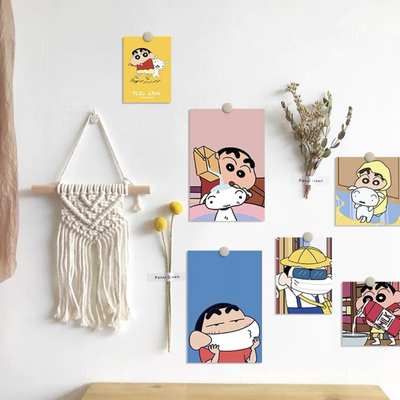 Dormitory wallpaper crayon small new wall sticker card poster cartoon room wall wall wall decoration photo background