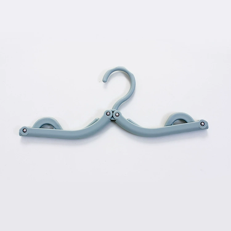 Handheld plastic universal hanger for traveling, non-slip simple drying rack