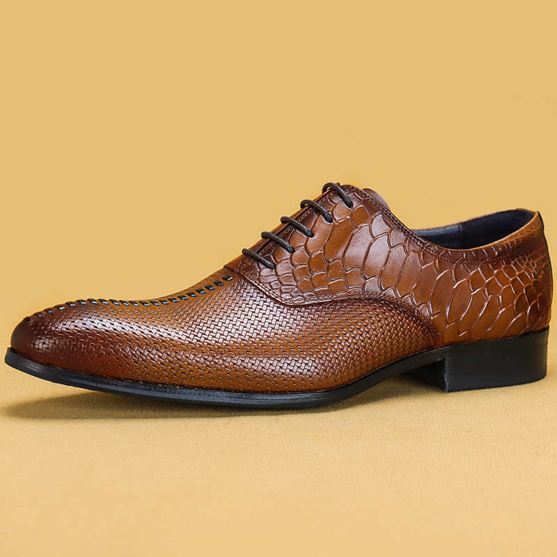 【GRANCY】l Plate Leather Shoes 42 M Genuine Leather Men's Shoes Formal Business Leather Leather