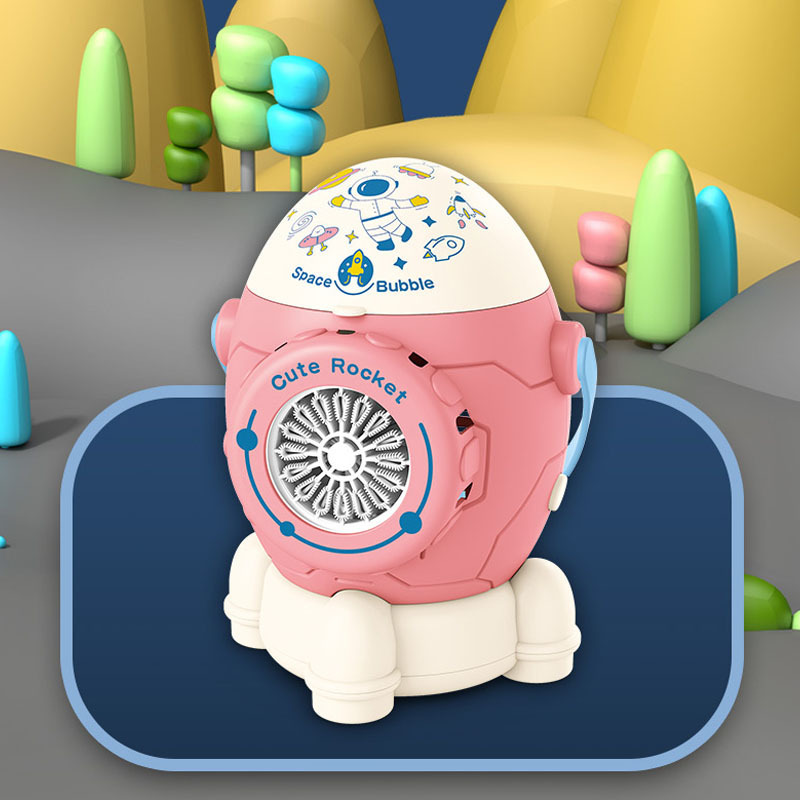 Space rocket, automatic bubbles, handheld bubble machine, toy, wholesale, fully automatic, internet celebrity, (Cross-border trading)