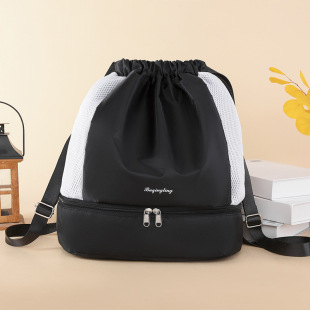 Wet and Dry separation fitness bag women's new sports swimming yoga bag with shoes outdoor lightweight backpack