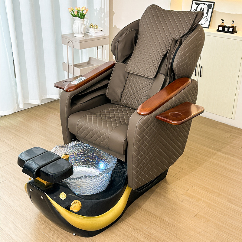 Nuevo lujo eléctrico de espalda mano masaje pedoterapia silla de baño de pies silla de manicurecería multifuncional silla de baño de pies salón