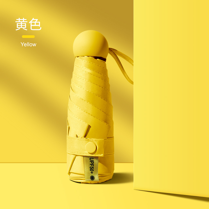 ミニポータブル折りたたみパラソルビニール日焼け止め超軽量レディースフラット 40% off 傘カードホルダー晴雨兼用日傘