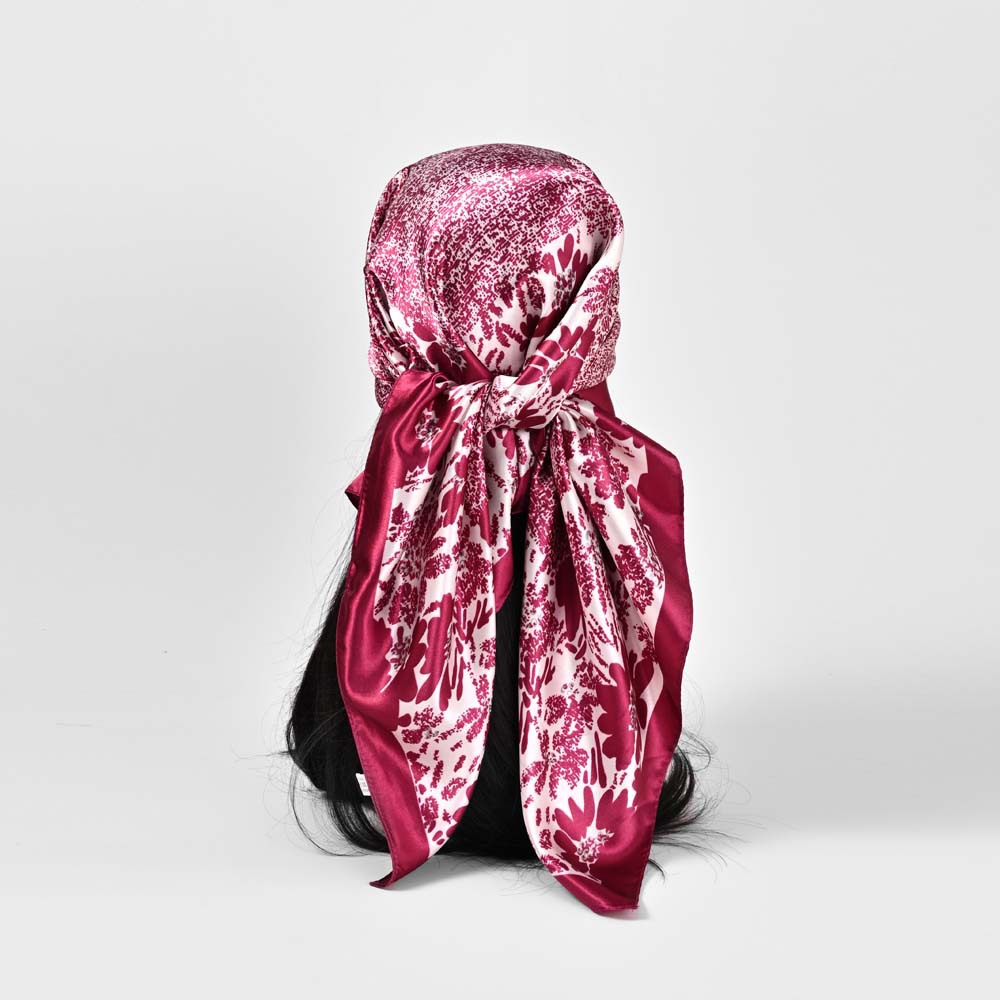 Printing Pattern Spring&Summer Season Women's Gender Women's Classic Style Printing Satin Silk Scarf Kerchief