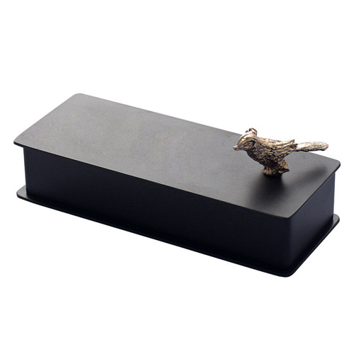 Home personalized creative living room light luxury toothpick box stainless steel living room restaurant hotel toothpick jar toothpick storage box