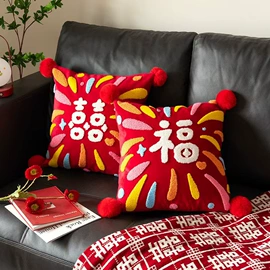 靠垫/抱枕;婚庆抱枕;抱枕套