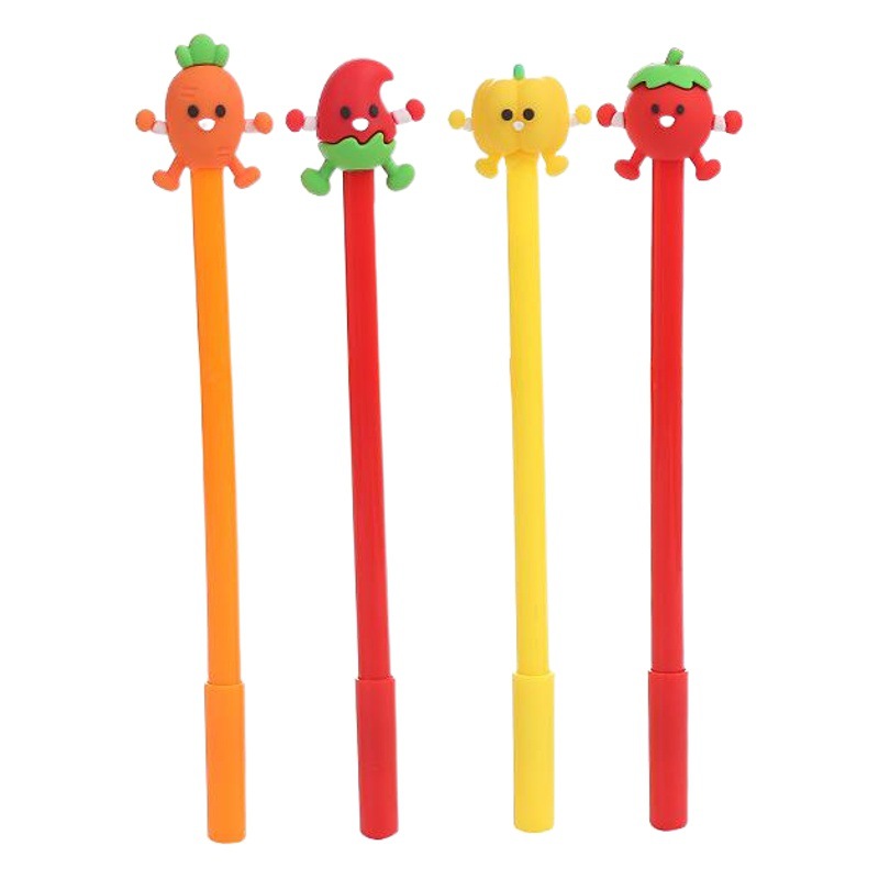Estudiante pluma de gel creativo vegetal forma pluma agua lindo dibujos animados aprendizaje papelería Oficina suministros fábrica al por mayor
