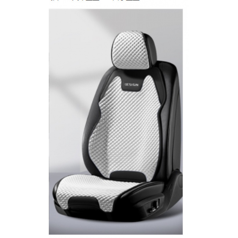 Universal – 2024 New Ice Seat cushion, seat cover - trendy-black-and-white-split-head-single-seat-universal