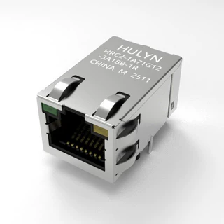 RJ45插座，带灯千兆变压器，RJ45，90度,主板专用，HULYN品牌