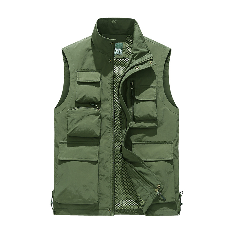 Casual chaleco multifuncional impermeable de secado rápido al aire libre fotografía deportiva chaleco casual chaleco de chaleco grande para hombres