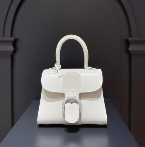 Belgium's new Wendelvao Brillant color-blocked Box cowhide horseshoe buckle crossbody bag handbag for women