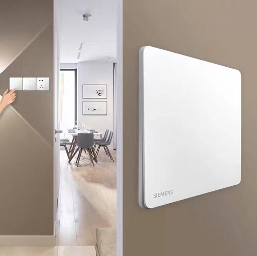 [Official] Siemens switch socket Ruichen ivory white frosted matte ultra-thin 16A panel USB