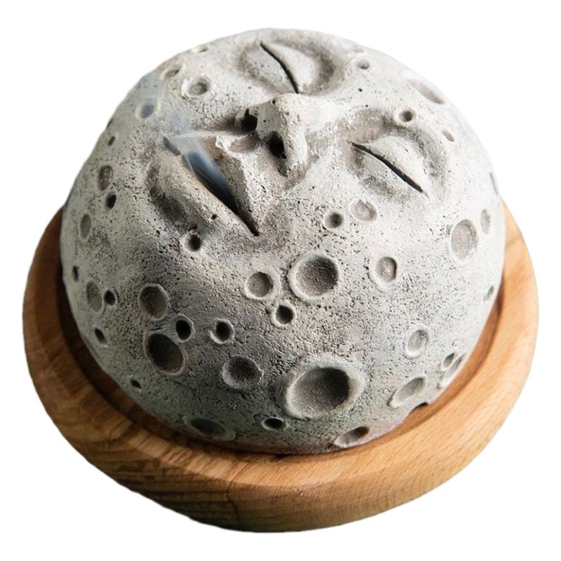 Quemador de incienso con diseño de luna, decoración de aromaterapia