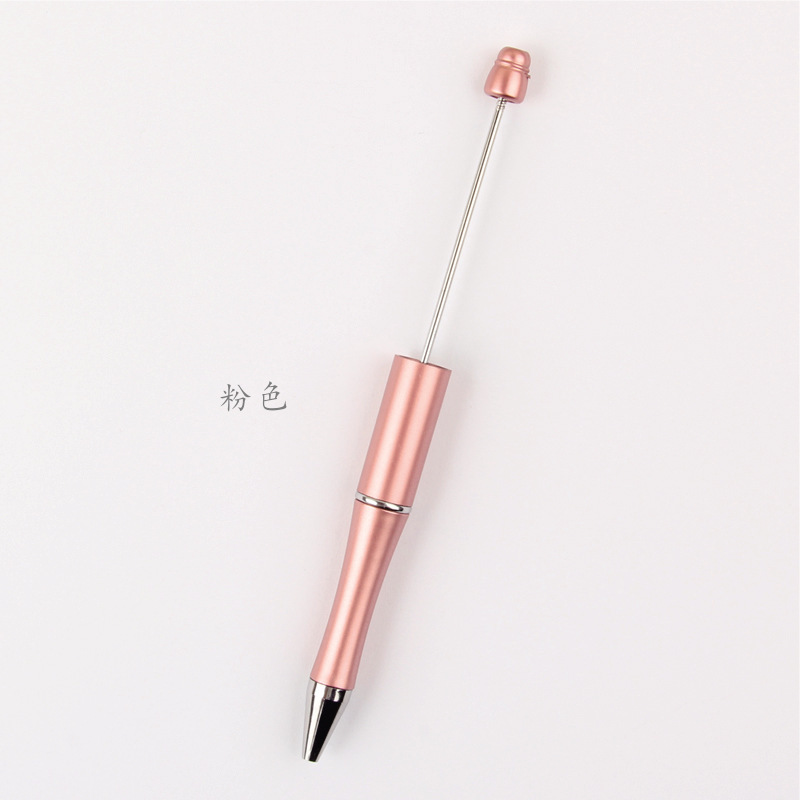 En stock al por mayor creativo de dibujos animados papelería DIY con cuentas bolígrafo logotipo imprimible