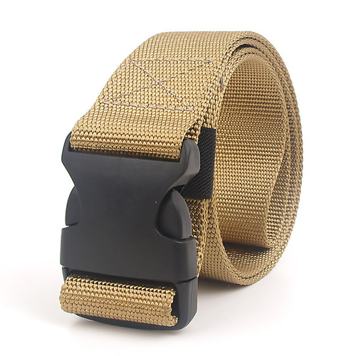 Multifunctional nylon outdoor belt men's tactical military training plastic buckle can pass security inspection pants belt wholesale for women