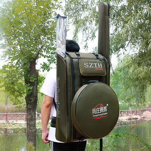 Free Shipping Widened Fishing Gear Bag Backpack Fish Rod Bag Fishing Bag Fishing Chair Bag Fishing Gear Large Backpack Sunshade Umbrella Bag Canvas