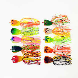 Source Manufacturer Thunder Frog ABS Hard Frog Fishing Bait Luya Bait 3cm 7.5g Floating Bait Bionic Bait Black Fish Special Killing