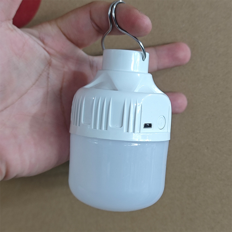 Solar usb lámpara de carga al aire libre mercado nocturno lámpara de cabina doméstica apagón LED lámpara de bombilla de emergencia lámpara impermeable