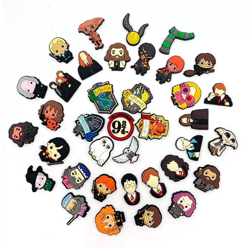 Popular Harry Potter Series Shoe Charms DIY Accessories Pvc Material Clog Shoe Charms