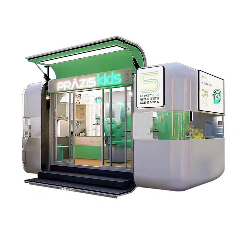 Explosivo en línea Yuncang coche de restaurante de acero inoxidable gawi ala puerta cápsula de calle comercial quiosco punto escénico puesto de carro de snack