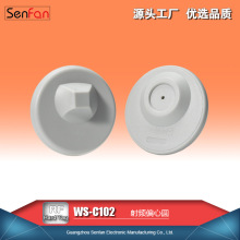 射频防盗扣 WS-C102 保点偏心圆 ABS外壳 实体锁芯 中锥线圈配置