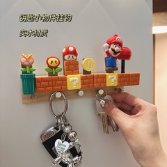 可爱马里奥进门钥匙钩粘胶免打孔承重粘钩门后玄关挂钥匙无痕