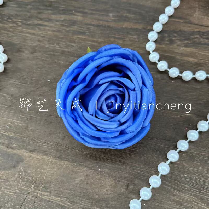 仿真皇妃玫瑰花朵 直径10cm卷边玫瑰花diy布景花环插花礼盒配饰|undefined