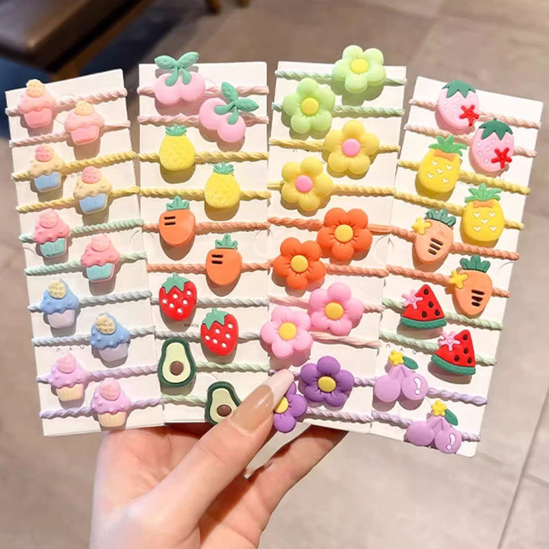 Anillo de pelo de pulgar bebé no daña cabello pequeño toque de cabello para niños correa de goma para niñas cuerdas de cabello para bebés cuerdas de cabeza de alta elasticidad