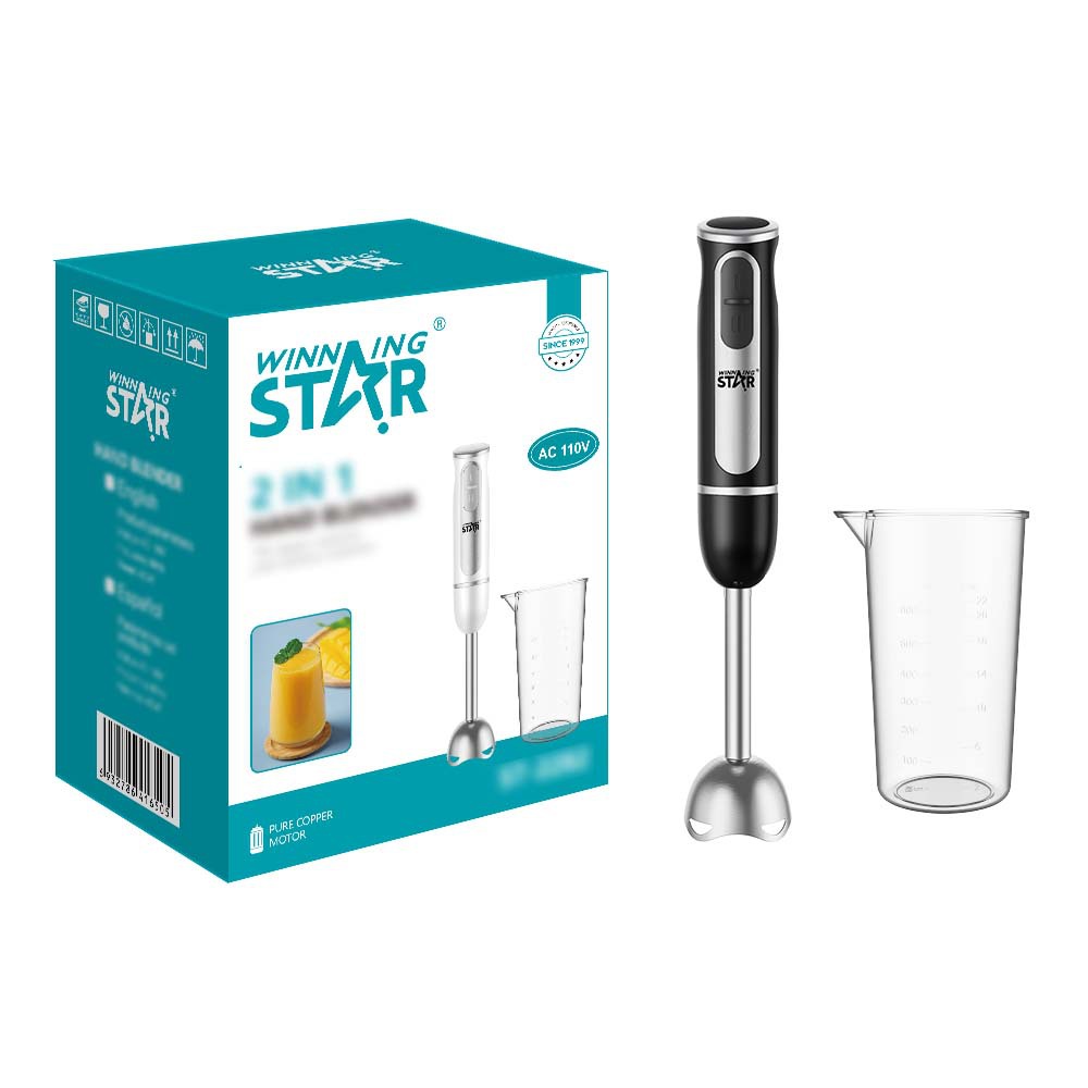 Winning Star Cross-border US 110V jugo cocina carne molida mezclador de mano multifuncional juego de 2 piezas