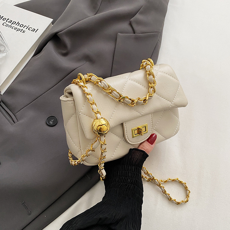 Sac carré pour femme, petit, classique, polyvalent, simple, chaîne losange, vente en gros, nouvelle collection 2023_voghion.com