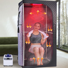 红光汗蒸箱跨境爆品全封闭家用便携桑拿房浴箱汗蒸家用红外汗蒸箱