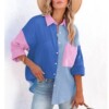 Royal blue and light blue
