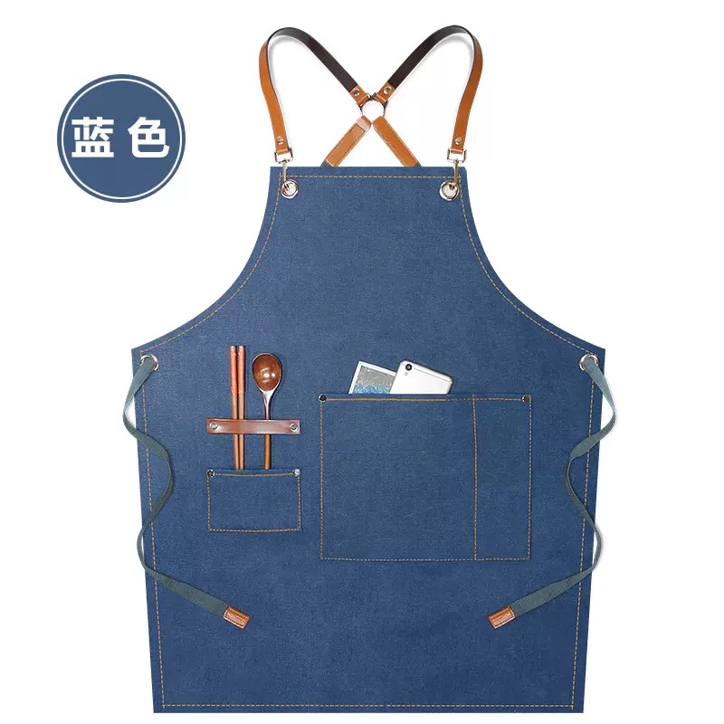 Media piel semi tejida Azul