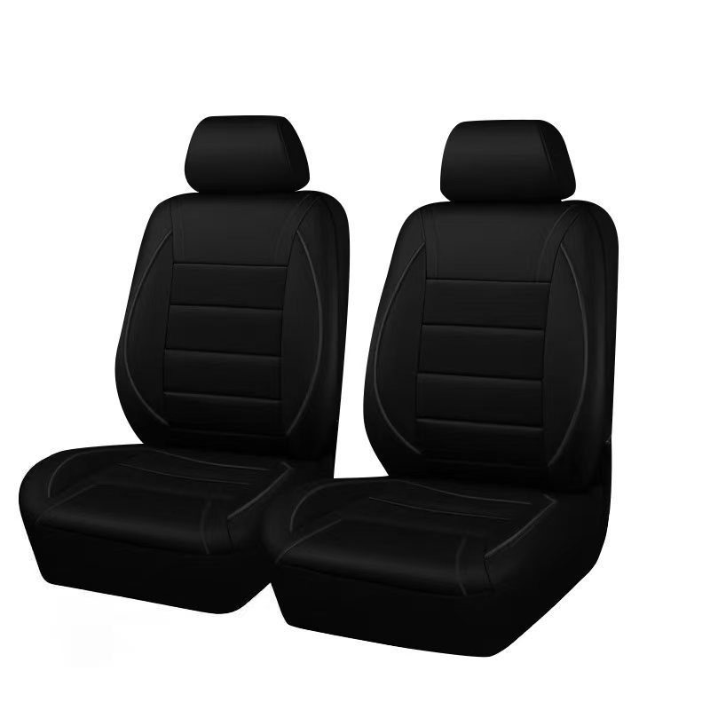 Foreign Trade Cross-Border European and American Pu Leather Car Seat Cover Universal Amazon Temu Hot Selling Single Needle Pull Leather