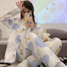 空气棉月子服春秋冬加厚产后孕妇睡衣哺乳产妇套装10月份坐月子12