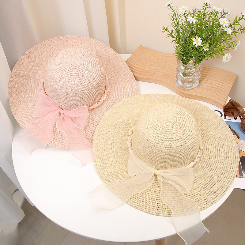 2023 sombrero de paja de borde grande sombrero de paja sombrero de sol protección solar sombrero de paja sombrero de papel sombrero de playa de borde grande