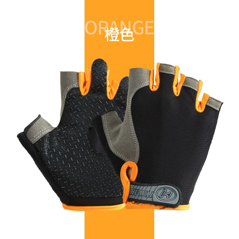 Guantes de fitness de medio dedo para adultos para mujer, deportes finos al aire libre, montañismo, pesca, antideslizante, transpirable, guantes de protección solar para ciclismo