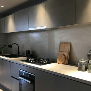 Beijing Manufacturer Customized Modern Light Luxury Channon Integrated Cabinets Small Apartment Open Home Kitchen Cabinets