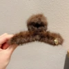 2# brown plush gripper 13cm