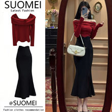 德绒上衣2024新款女士秋冬季套装减龄穿搭成姐裙半身裙森系